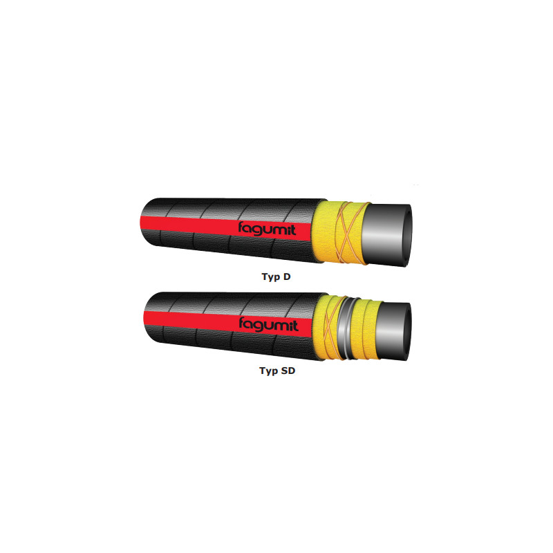 Wąż do wodnych roztworów kwasów i zasad FAGUMIT CHEMI PRO PLUS SD