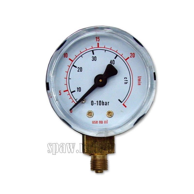 Manometr CO2/Argon roboczy mini 50mm 20l/min (TEC0143)