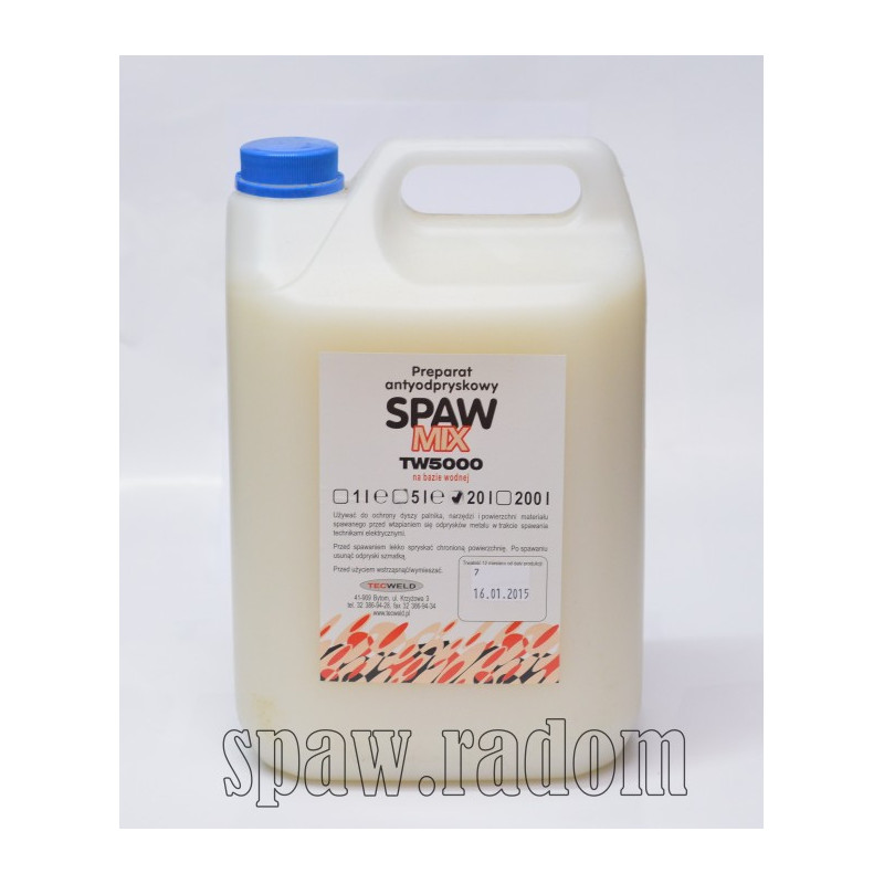 Preparat antyodpryskowy SPAWMIX TW-5000 poj. 20l (IM4444)