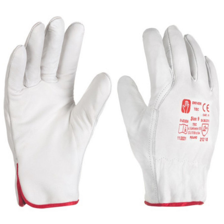 Rękawice robocze ze skóry DRIVER TEC nr 10 (IM6601)