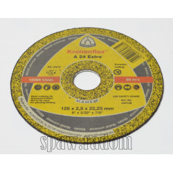 Tarcza do cięcia metalu A24 Extra 125x2,5x22 KLINGSPOR (K0012)