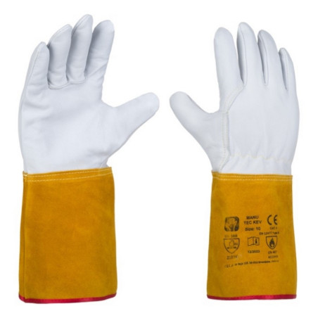 Rękawice ochronne spawalnicze MANU TEC KEV nr 11 (IM6610)