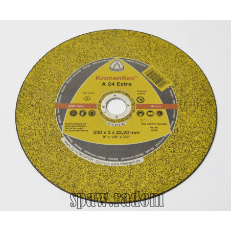 Tarcza do cięcia metalu A24 Extra 230x3,0x22 KLINGSPOR (K0013)