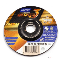 Tarcza do szlifowania metal/inox Quantum3 27 125x7,0 NORTON (N9689)