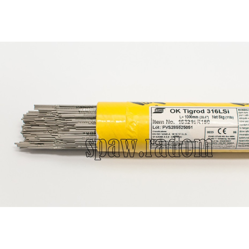 Drut do spawania OK TIGROD 316LSi fi 1,2/5kg ESAB (ESAB2276) (cena za 1kg)