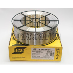 Drut do spawania OK AUTROD 4043 AlSi5 fi 1,0/7kg ESAB (ESAB6582)