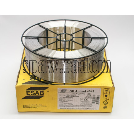 Drut do spawania OK AUTROD 4043 AlSi5 fi 1,2/7kg ESAB (ESAB6583)
