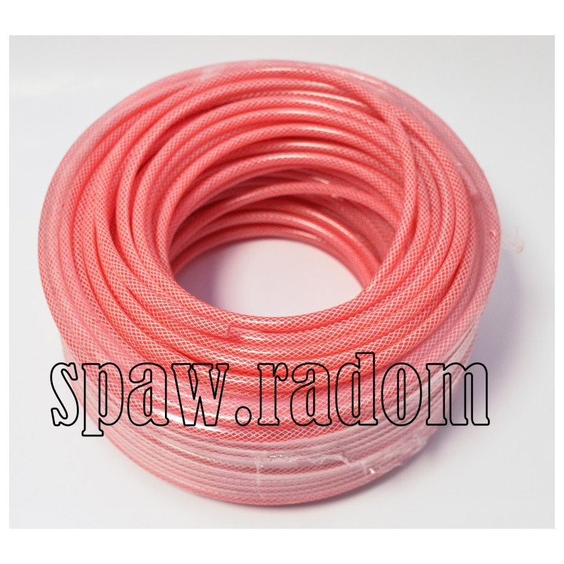 Wężyk PCV 5x8 kolor czerwony do chłodzenia uchwytów spawalniczych (IM7556)