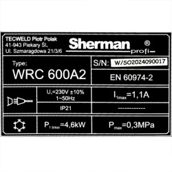 Chłodnica WRC 600A2 Alarm SHERMAN (TEC5012)