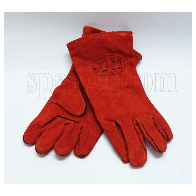 Rękawice spawalnicze termiczne czerwone (W0475)