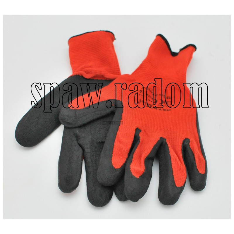 Rękawice robocze, dziane powlekane lateksem nr 8 (IM6377)