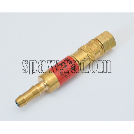 Bezpiecznik przypalnikowy z szybkozłączką do acetylenu/gazu ziemnego/propanu EBSp-F (IM0689)