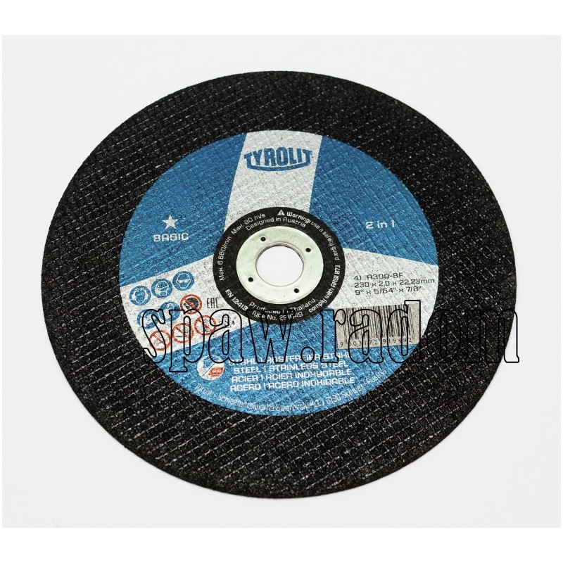 Tarcza do cięcia 230x2,0 metal/inox TYROLIT (T0010)