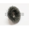 Szczotka doczołowa stalowa fi 70 na gwint M14 (S0007)