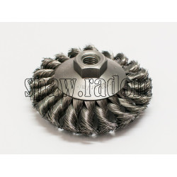 Szczotka tarczowo - kątowa fi 100 na gwint M14 (S0022)