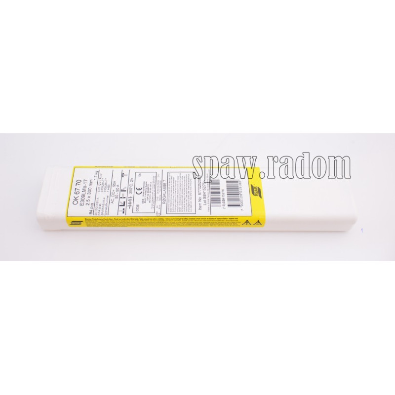 Elektroda OK 67.70 (309MoL) fi 2,5 x 300mm/84szt/1,7kg ESAB (ESAB3409) (cena za paczkę)
