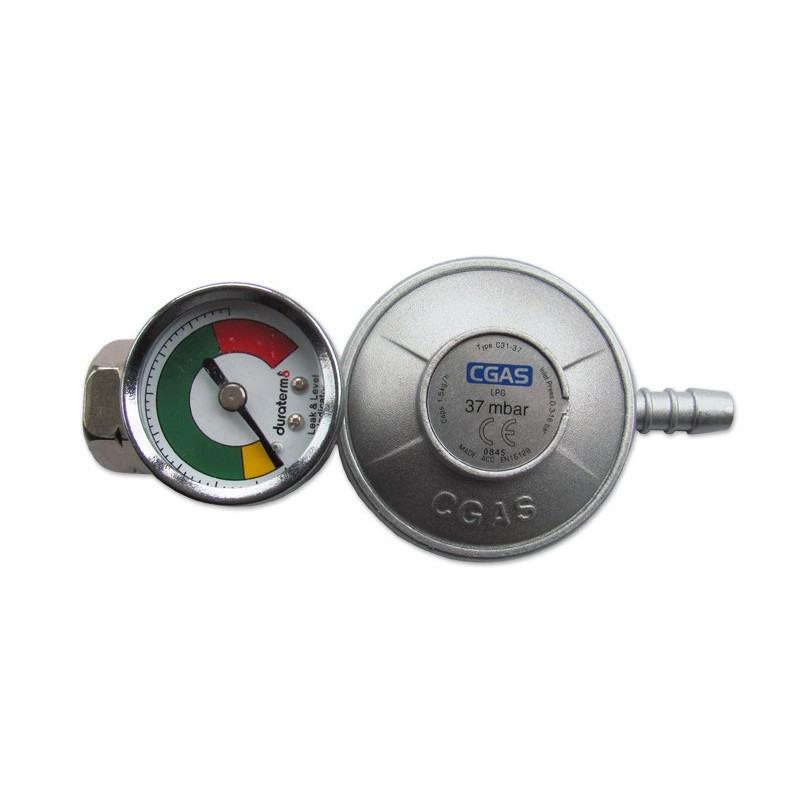 Reduktor do propan-butan na butlę do 11kg z manometrem (IM7291)