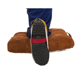 Skórzany nastopnik spawalniczy z dwoiny bydlęcej (para) - Golden Brown 15cm dł. (W5249)