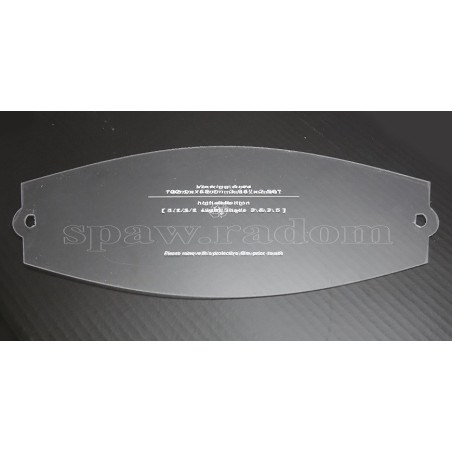 Zewnętrzna szybka ochronna SHERMAN V5 / SPARTUS 901X przezroczysta (TEC5411)