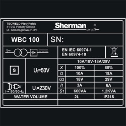 Urządzenie do czyszczenia spoin WBC-100 SHERMAN (TEC7849)