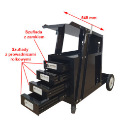 Wózek spawalniczy MIG z szufladami (TEC6482)