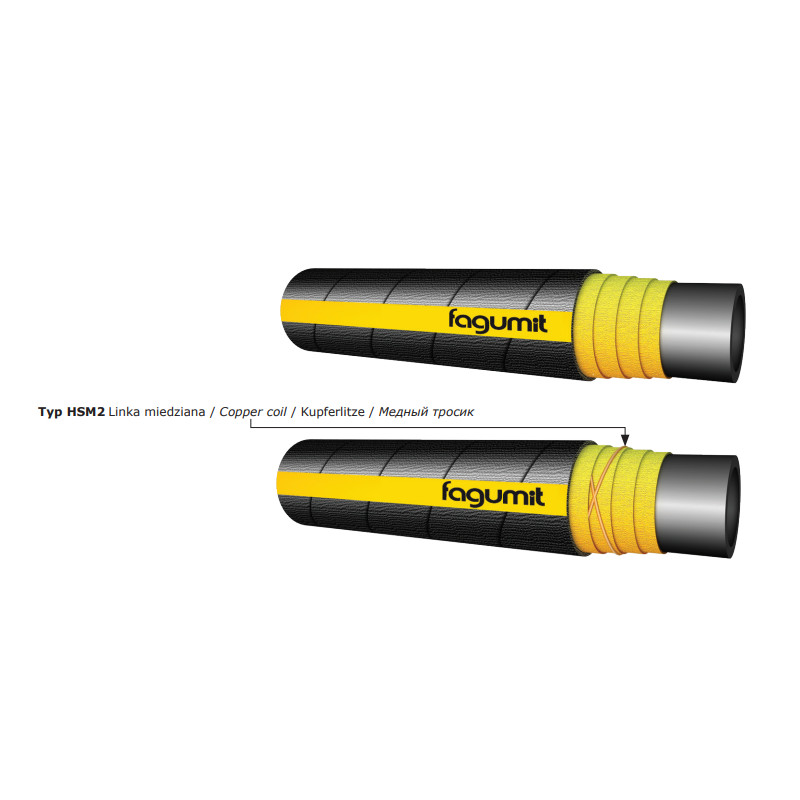 Wąż do piaskowania i śrutowania o podwyższonej ścieralności FAGUMIT HSM 2