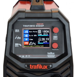 200A TRAFIMIG 200 DP LCD SYNERGIA (Lutospawanie) TRAFILUX (T0549) + zestawy