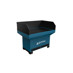 Stanowisko szlifiersko-spawalnicze - podstawa z osłonami (GP0032)