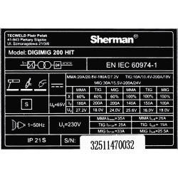 200A MIG DIGIMIG 200 HIT SHERMAN (TEC5791) + zestawy