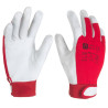 Rękawice robocze wzmocnione skórą COPER TEC RED nr 11 (IM6597)