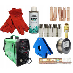 200A TRAFIMIG 210 VARIO MIG/MMA/TIG LIFT Synergia TRAFILUX (T0547) + zestawy