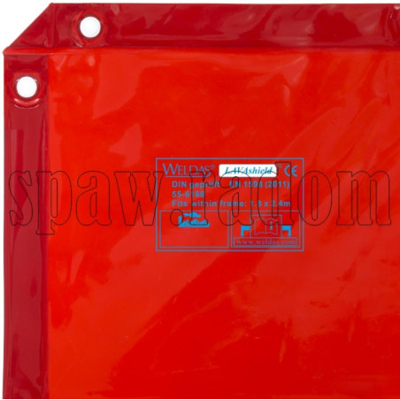 Kurtyna spawalnicza 1,74x2,34m Orange/Red WELDAS (W0326)